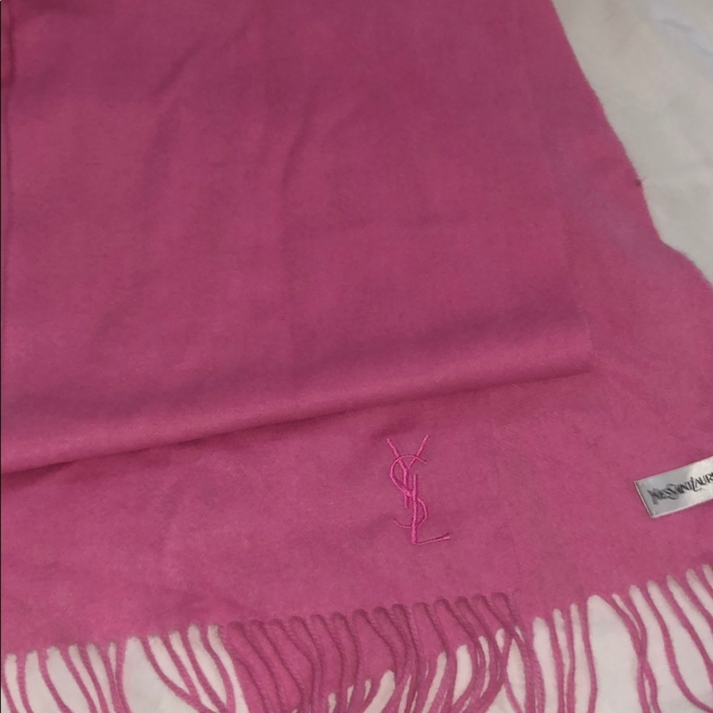 YSL scarf pink
